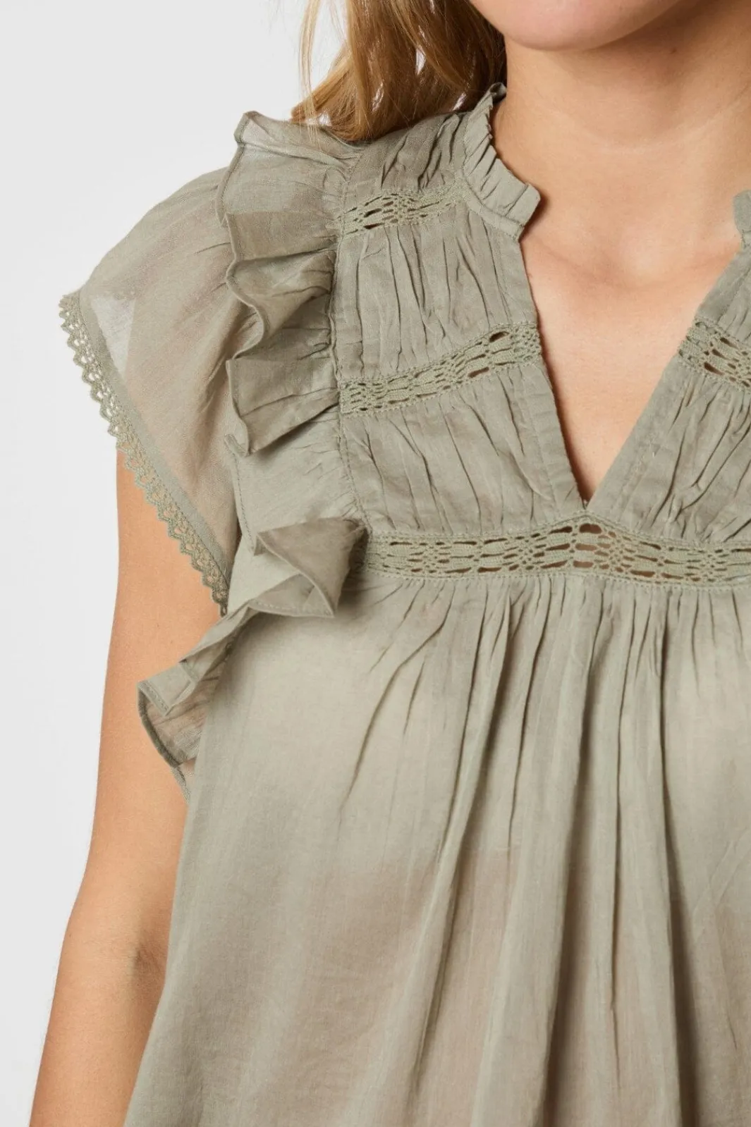 Neo Noir T-Shirts & Toppe<Jayla S Voile Top 159881