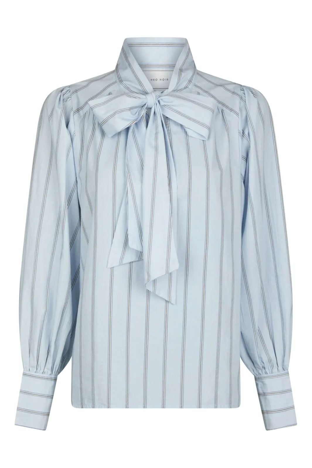 Neo Noir Bluser & Skjorter<Jaz Bow Stripe Blouse 166718