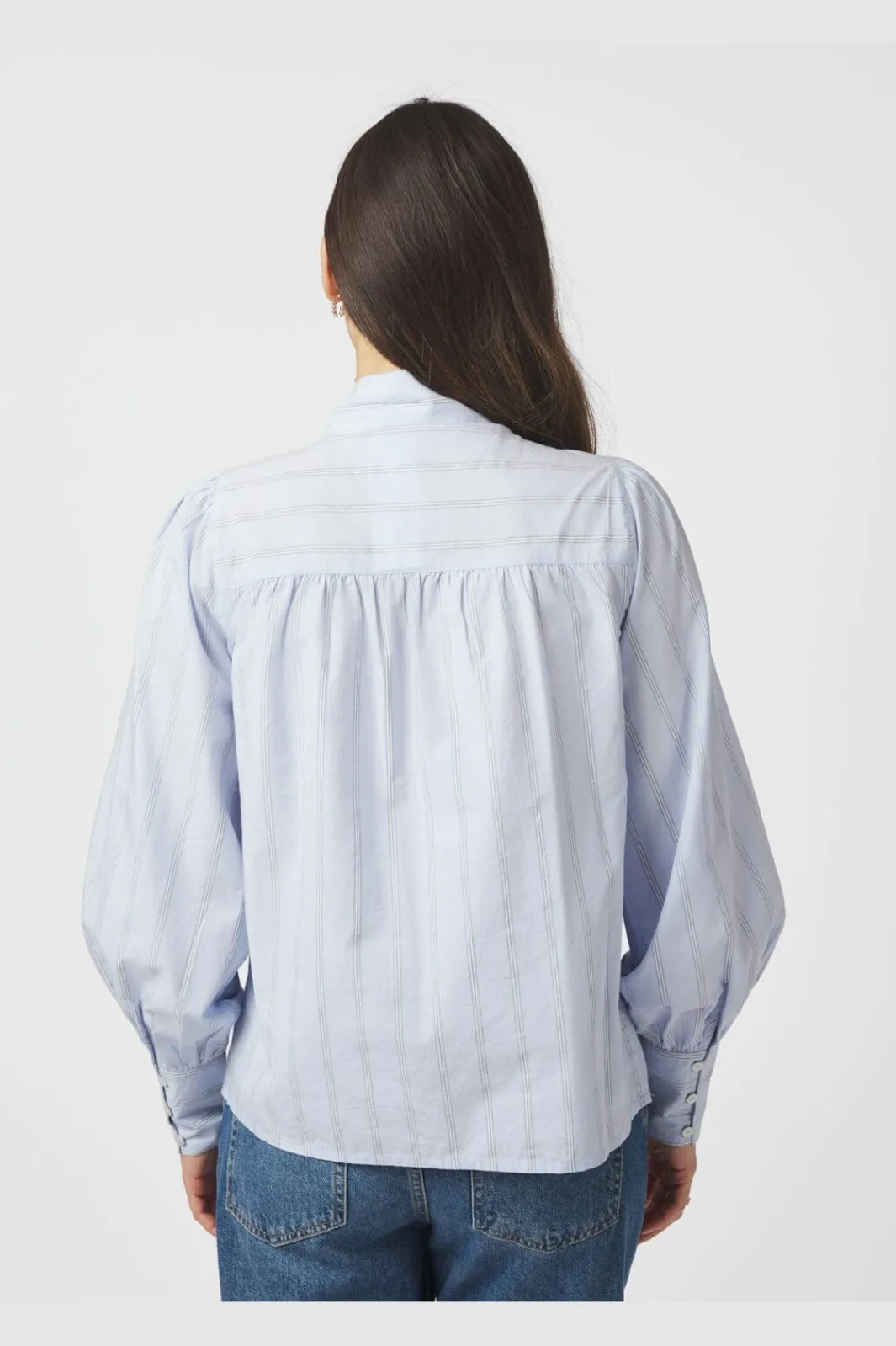 Neo Noir Bluser & Skjorter<Jaz Bow Stripe Blouse 166718