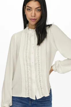 Discount ellis Life L/S Lace Shirt Bluser & Skjorter|Ammevenligt Tøj