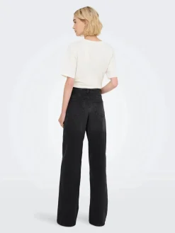 JDY Bukser, Jeans & Leggings<felina-Fina Wide Blk Jeansdnm