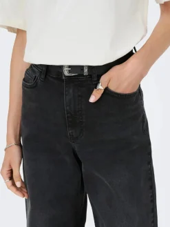 JDY Bukser, Jeans & Leggings<felina-Fina Wide Blk Jeansdnm