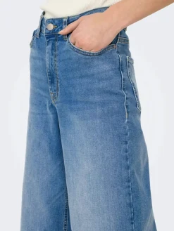 Clearance felina-Fina Wide Med Blue Bukser, Jeans & Leggings