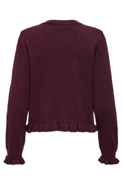 Outlet letty L/S On Frill Cardigan Knt Cardigans|Ammevenligt Tøj