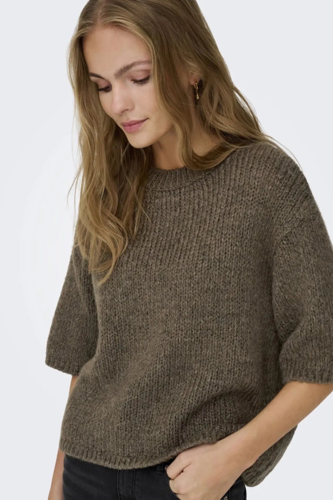 New linea S/S Pullover O-Neck Knt Strik|Bluser & Skjorter