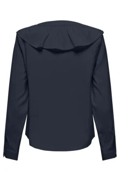 JDY Bluser & Skjorter|Ammevenligt Tøj<my Evie L/S V-Neck Frill Shirt