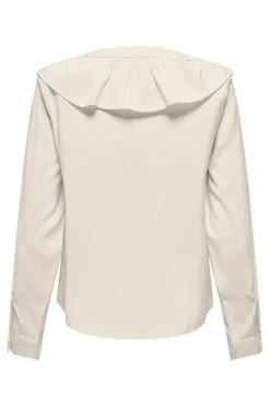 Hot my Evie L/S V-Neck Frill Shirt Bluser & Skjorter|Ammevenligt Tøj