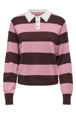 Best naima L/S Polo Pullover Knt Strik|Bluser & Skjorter