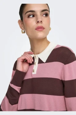 Best naima L/S Polo Pullover Knt Strik|Bluser & Skjorter