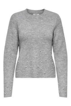 JDY Bluser & Skjorter|Strik<pearl L/S O-Neck Pearl Pullover Knt