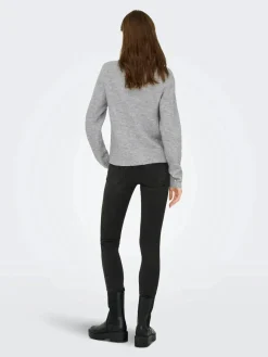 JDY Bluser & Skjorter|Strik<pearl L/S O-Neck Pearl Pullover Knt