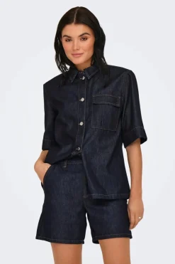 Clearance sansa Ss Oversize Shirt Db Bluser & Skjorter|Ammevenligt Tøj