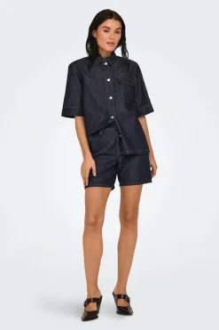 Clearance sansa Ss Oversize Shirt Db Bluser & Skjorter|Ammevenligt Tøj