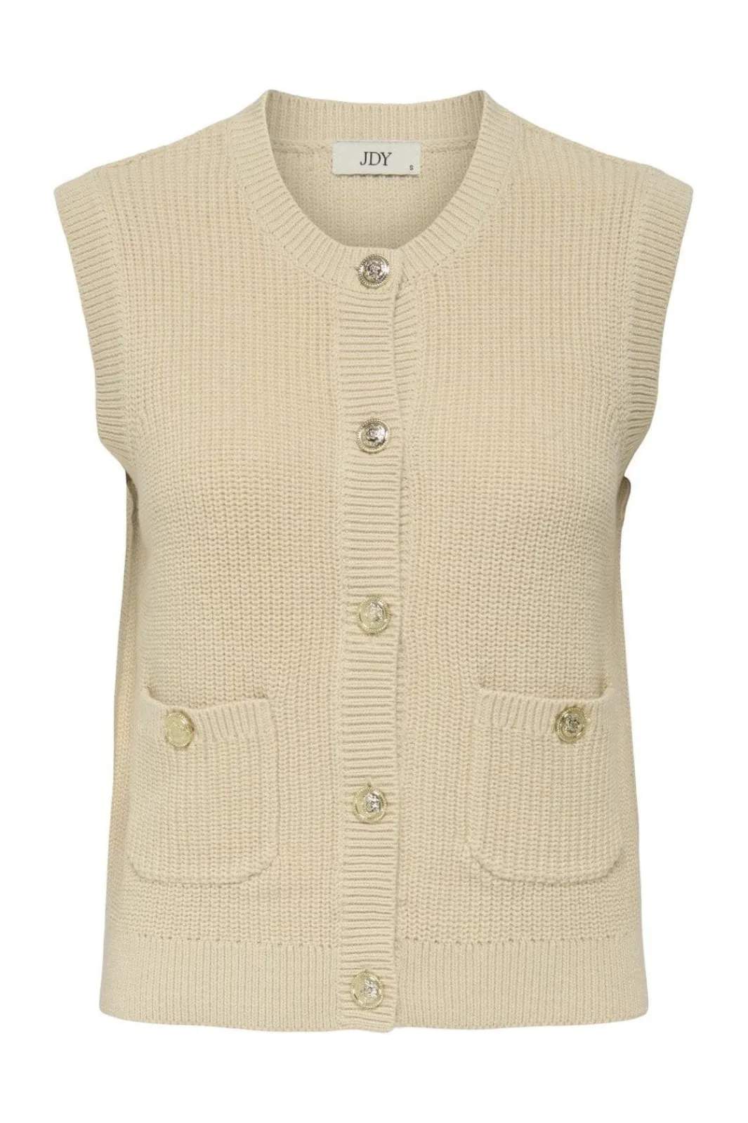 JDY Veste<stella S/L O-Neck Vest Knt