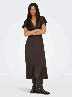 JDY Kjoler<urba S/S Midi Satin Dress