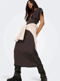 JDY Kjoler<urba S/S Midi Satin Dress