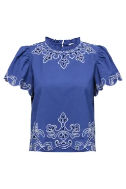 JDY T-Shirts & Toppe<vera S/S Embroidery Top