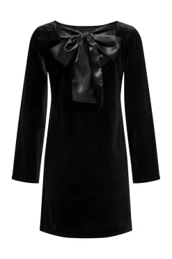 Outlet victory L/S Velvet Bow Dress Kjoler