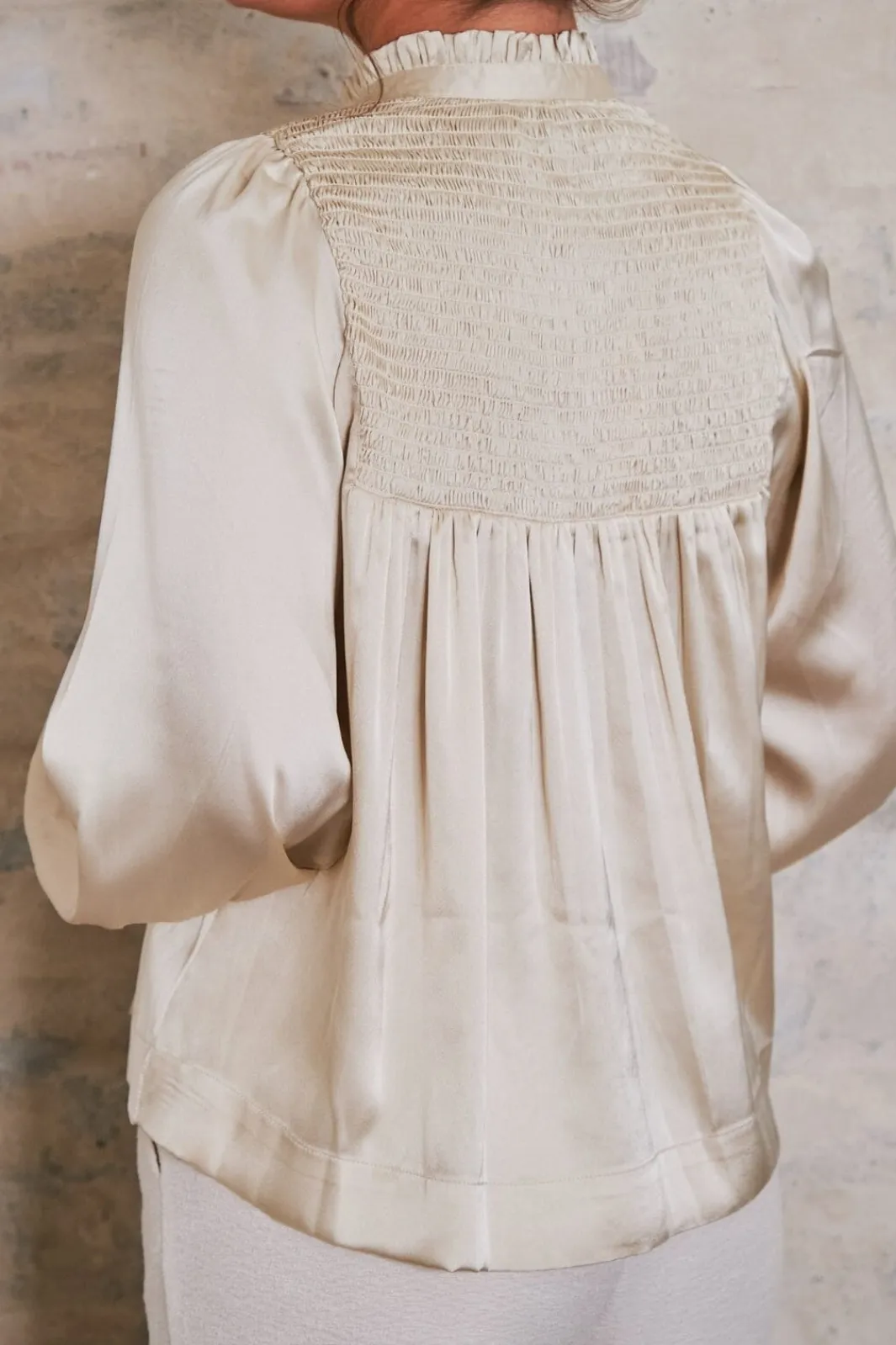 Neo Noir Bluser & Skjorter|Ammevenligt Tøj<Jill Smooth Satin Blouse