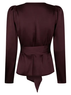 Valentin Studio Sæt 🛍️|Bluser & Skjorter<Josie Blouse Heavy Satin