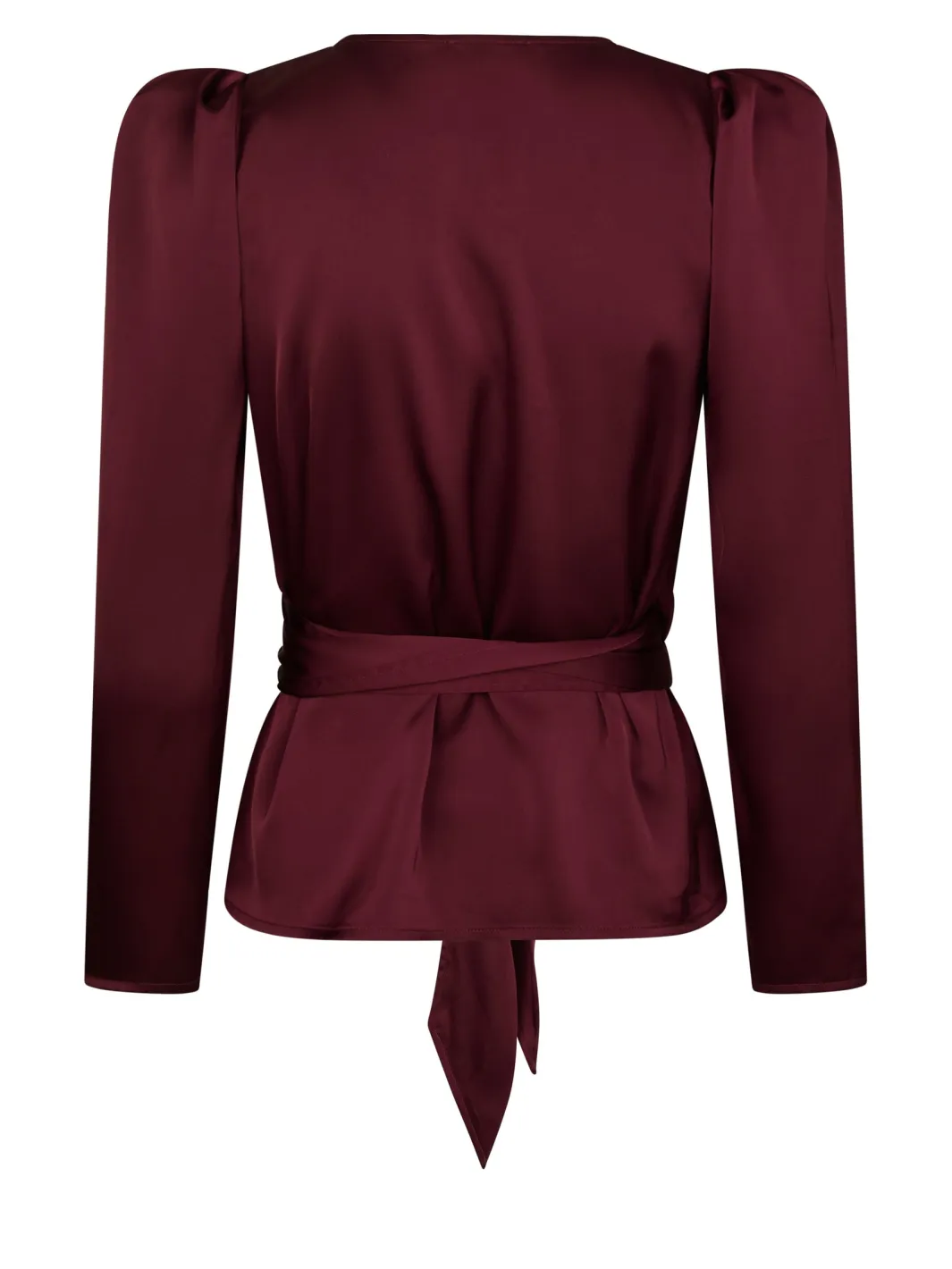 New Josie Solid Satin Blouse 167298 Bluser & Skjorter