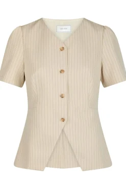 Best Jules Pinstriped Blouse 164812 Bluser & Skjorter|Sæt 🛍️