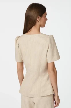 Best Jules Pinstriped Blouse 164812 Bluser & Skjorter|Sæt 🛍️