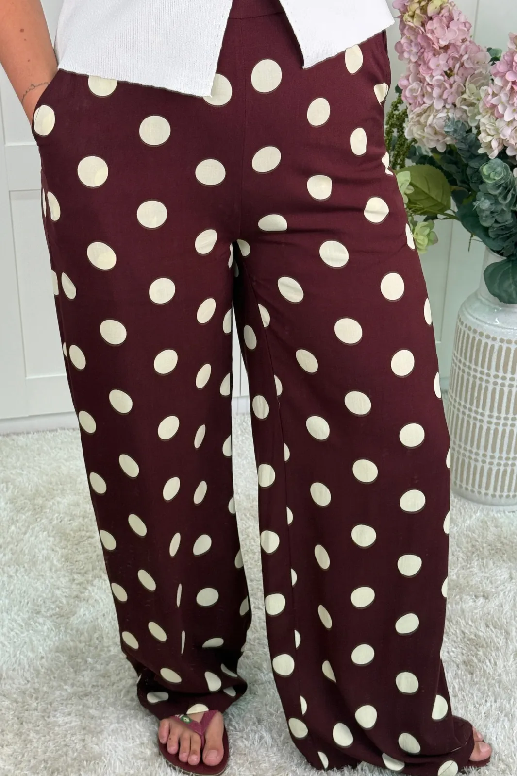 A-bee Bukser, Jeans & Leggings<Juliana Wide Dot Pants