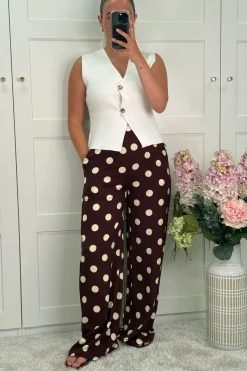 A-bee Bukser, Jeans & Leggings<Juliana Wide Dot Pants