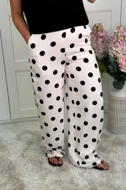 Sale Juliana Wide Dot Pants Bukser, Jeans & Leggings
