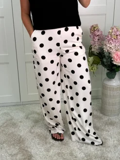 Sale Juliana Wide Dot Pants Bukser, Jeans & Leggings
