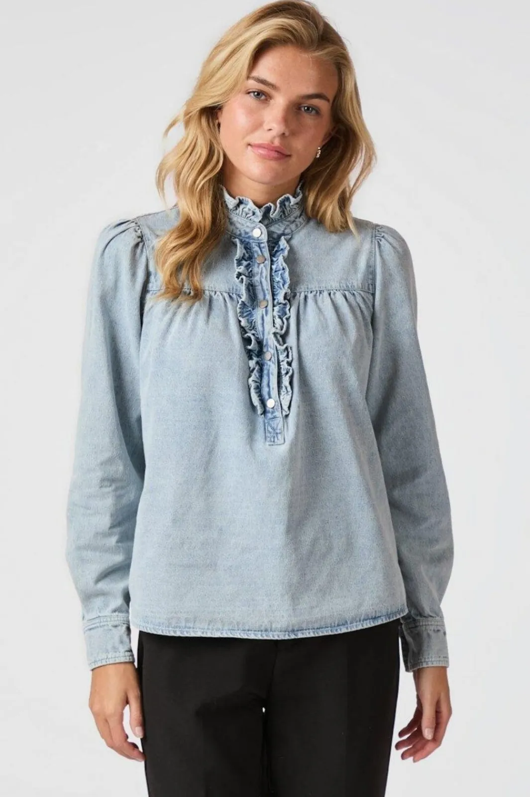 New Justine Denim Shirt 161903 Bluser & Skjorter