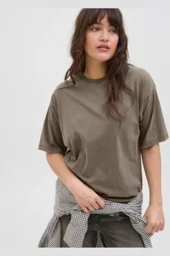 Jxandrea Wash Loose Ss Tee Sn T-Shirts & Toppe