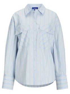 Jjxx Bluser & Skjorter|Sæt 🛍️<Jxava Poplin Ls O-Size Pock Shirt Ln