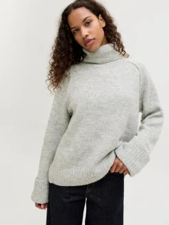 Jxellinora Raglan Roll Neck Knit Ln Bluser & Skjorter|Strik