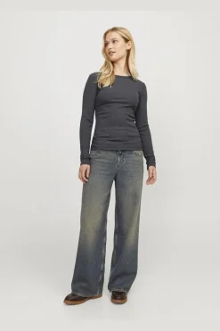 Jjxx Bluser & Skjorter<Jxfreya Str Ls Rib Tee