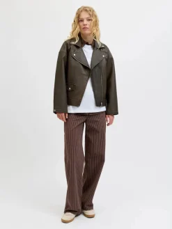 Online Jxfrida Washed Biker Jkt Sn Overtøj & Jakker