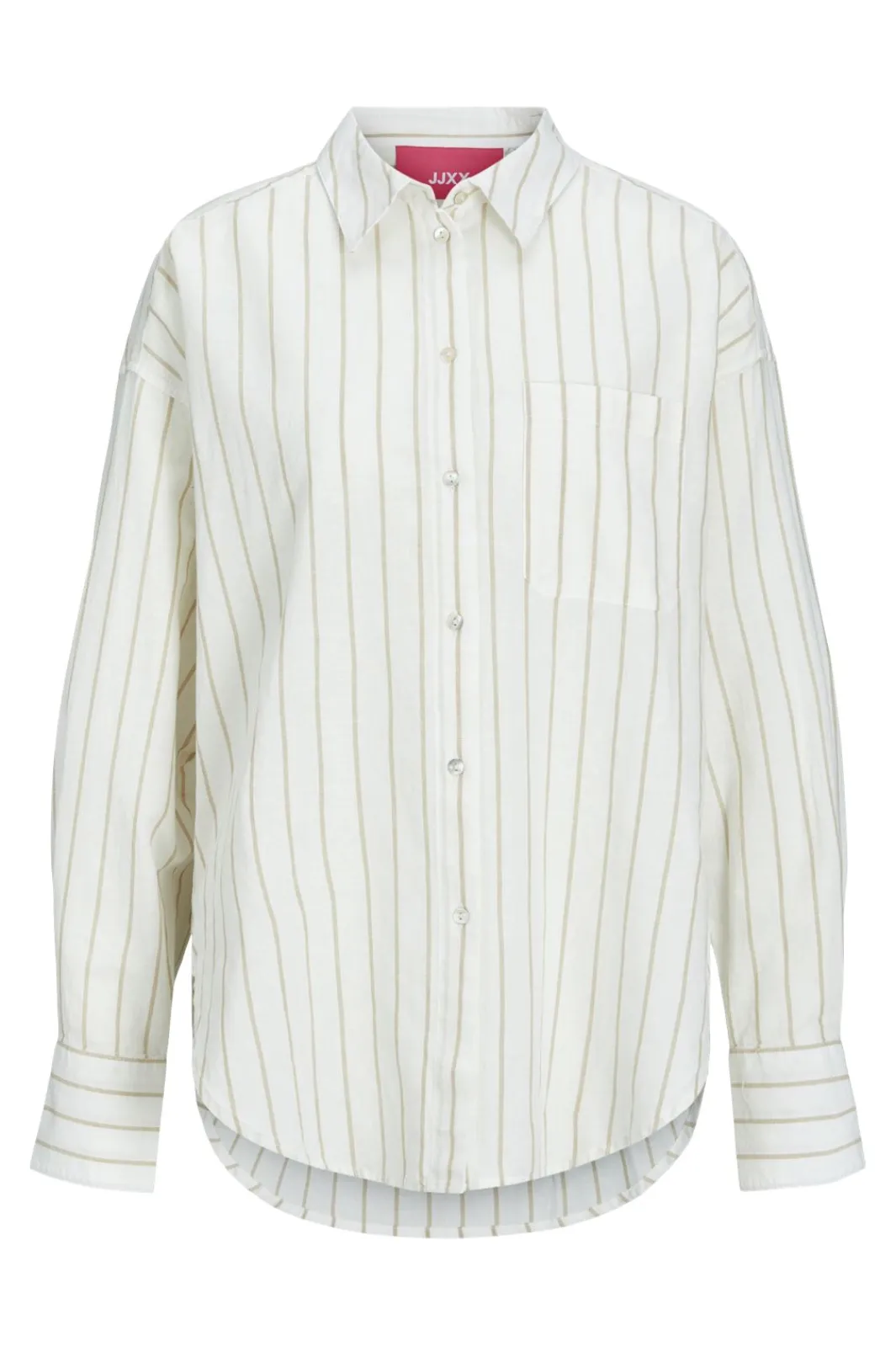 New Jxjamie Ls Rlx Linen Blend Shirt Sn Bluser & Skjorter