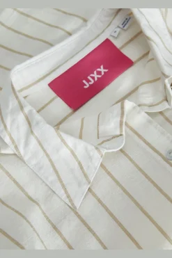 New Jxjamie Ls Rlx Linen Blend Shirt Sn Bluser & Skjorter