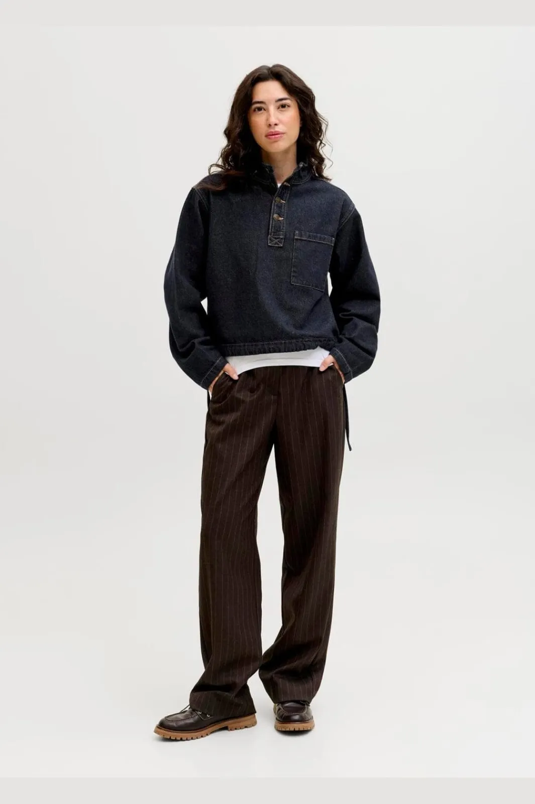 Jjxx Bluser & Skjorter<Jxlaila Ls Denim Pullover R326