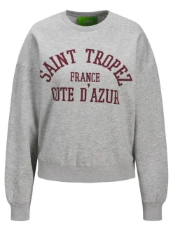 Jjxx Sweatsæt & Comfy Wear|Bluser & Skjorter<Jxmerle Rlx Short Ls Crew Swt Ln