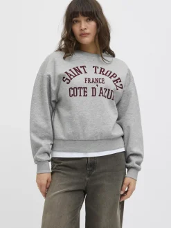 Jjxx Sweatsæt & Comfy Wear|Bluser & Skjorter<Jxmerle Rlx Short Ls Crew Swt Ln