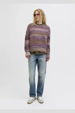 Clearance Jxsimone Space Dye Crew Neck Knit Sn Strik|Bluser & Skjorter