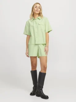Jjxx Sæt 🛍️|Shorts<Jxsiva Oxford Pocket Shorts Ln