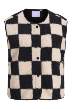 Jjxx Veste<Jxvera Check Teddy Vest