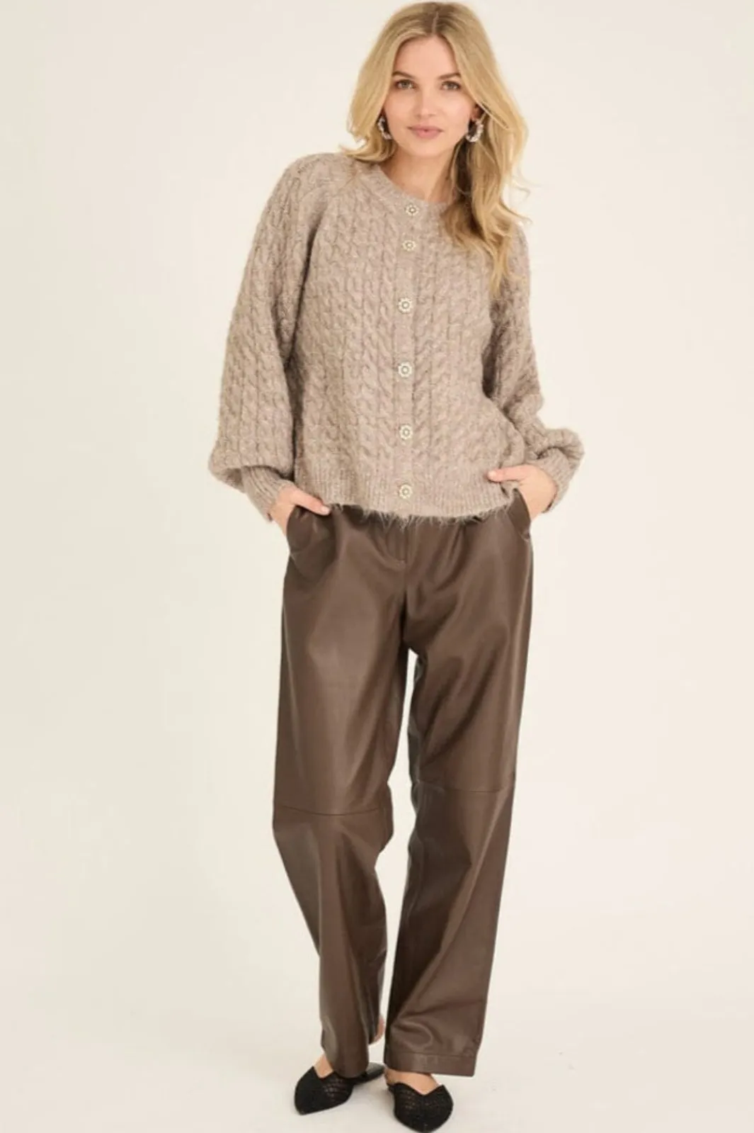 Sale Kabba Knit Cardigan AV6022 Cardigans|Ammevenligt Tøj