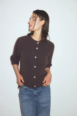 Online Kae Ss Knit Cardigan 12940086 Cardigans|Ammevenligt Tøj