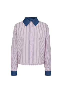 Clearance Karinacc Stripe Mix Shirt 45006 Bluser & Skjorter|Ammevenligt Tøj