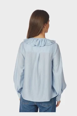 Online Katarina Crepe Ruffle Blouse 166497 Bluser & Skjorter