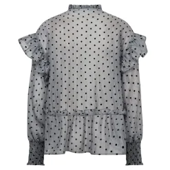 Co´Couture Bluser & Skjorter<Katinkacc Dot V-Frill Blouse 35560